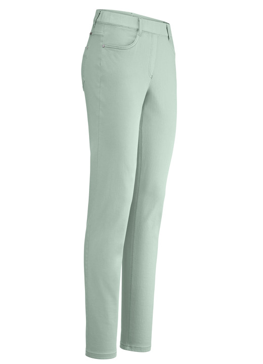 Jeans - Magic-Jeans mit hohem Stretchanteil, in Größe 017 bis 054, in Farbe SALBEI Ansicht 1