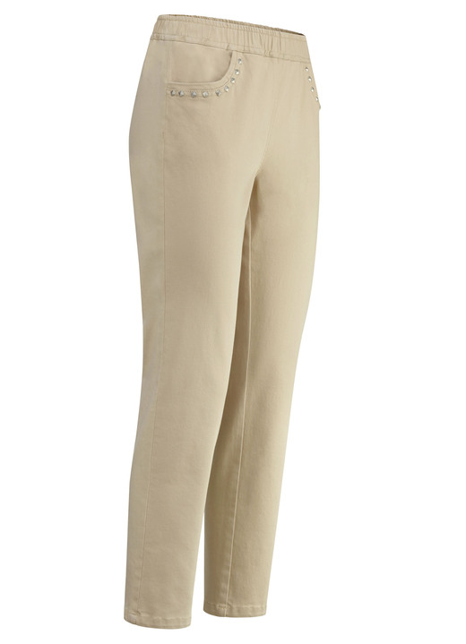 Jeans - Jeans in 7/8-Länge, in Größe 019 bis 058, in Farbe BEIGE Ansicht 1