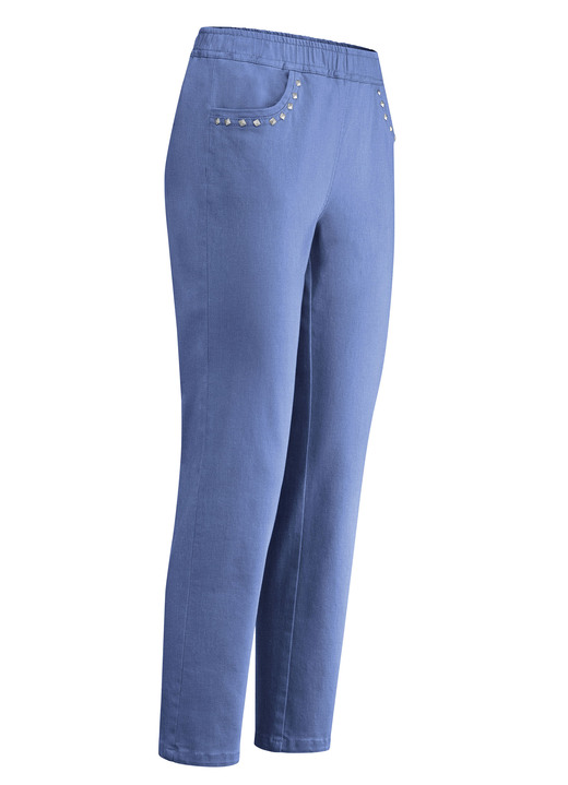 Jeans - Jeans in 7/8-Länge, in Größe 019 bis 058, in Farbe HELLBLAU Ansicht 1