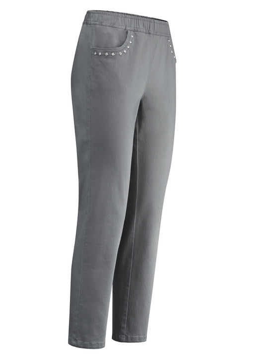 Jeans - Jeans in 7/8-Länge, in Größe 019 bis 058, in Farbe MITTELGRAU Ansicht 1