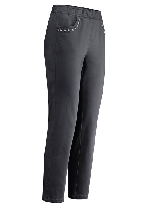 Jeans - Jeans in 7/8-Länge, in Größe 019 bis 058, in Farbe SCHWARZ Ansicht 1