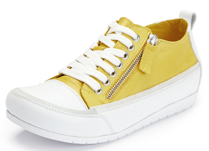 Slipper & Schnürschuhe - Andrea Conti Sneaker im trendigen Look, in Größe 036 bis 042, in Farbe GELB Ansicht 1