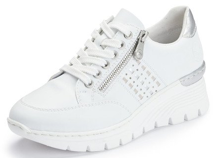 Rieker, bequeme Damen-Sneaker, Weite G, mit Reißverschluss