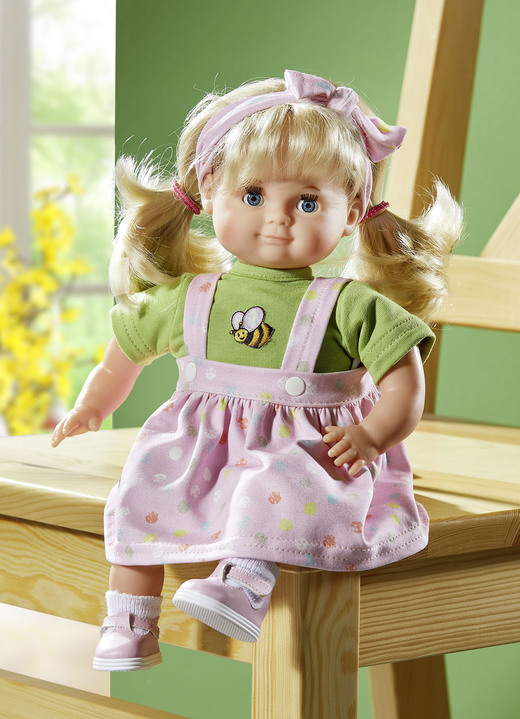 Geschenkideen - Spielpuppe Schlummerle von Schildkröt, in Farbe GRÜN-ROSA