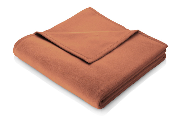 Decken - Supersofte Schlafdecke von Bocasa aus reiner Baumwolle, in Größe 185 (Schlafdecke, 100x150 cm) bis 325 (Schlafdecke, 150x220 cm), in Farbe TERRA Ansicht 1