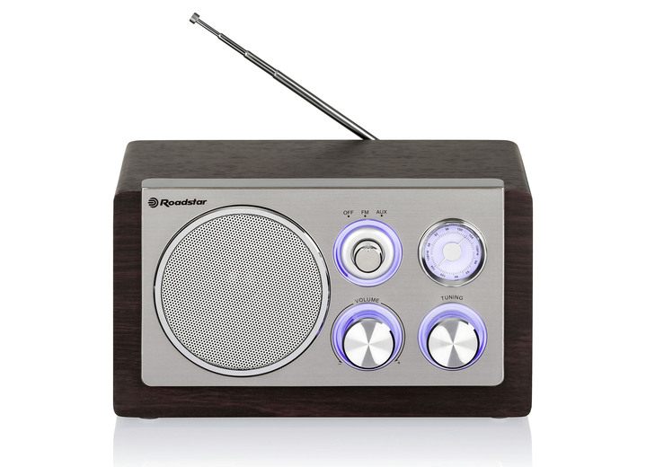 Nostalgie - Roadstar HRA-1245NWD Radio, in Farbe BRAUN