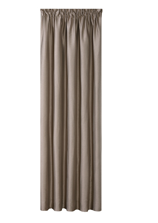 Klassisch - Aparter Einzelschal mit Multifunktionsband, in Größe 364 (150x130 cm) bis 456 (245x130 cm), in Farbe TAUPE Ansicht 1