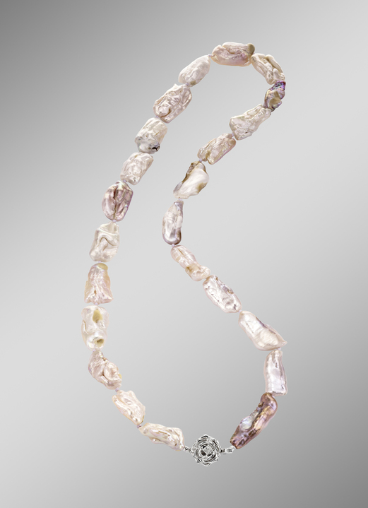Halsketten & Armbänder - Halskette mit Barock-Perlen, in Farbe  Ansicht 1