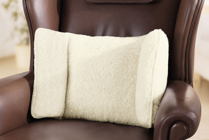 Wärme & Entspannung - Rundum-Sitzkissen stützt Ihren Rücken im Lendenwirbelbereich, in Farbe NATUR