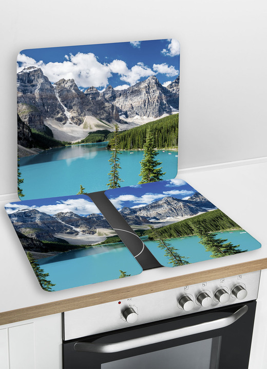 Haushaltshelfer - Herdabdeckplatten Bergsee, 2er-Set, in Farbe BERGSEE Ansicht 1