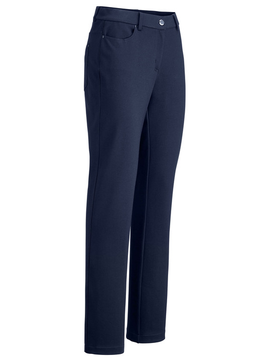 Hosen - Hose mit sportivem Chic, in Größe 017 bis 092, in Farbe MARINE Ansicht 1