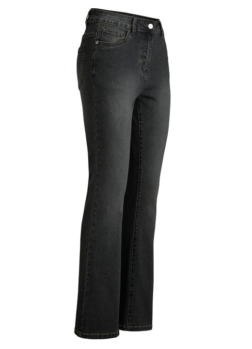 Jeans - Jeans mit leicht ausgestellter Beinweite, in Größe 017 bis 052, in Farbe SCHWARZ Ansicht 1