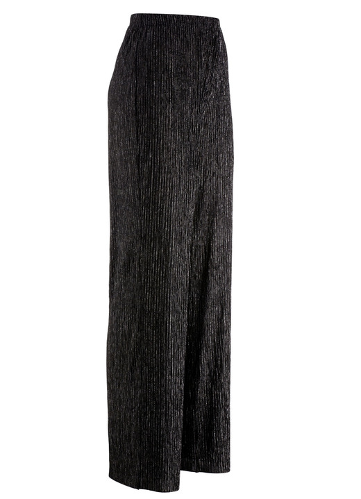 Klaus Modelle - Edel schimmernde Hose, in Größe 018 bis 056, in Farbe SCHWARZ Ansicht 1