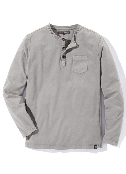 - Langarm-Shirt von „Paddock's“ in 3 Farben, in Größe 3XL (60) bis XXL (58), in Farbe GRAU