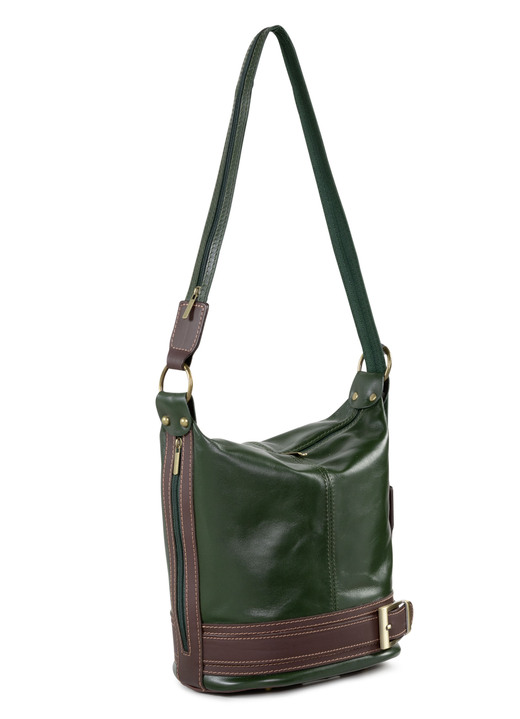 Taschen - Laurina Tasche aus hochwertigem Kalb-Nappaleder, in Farbe TANNE Ansicht 1