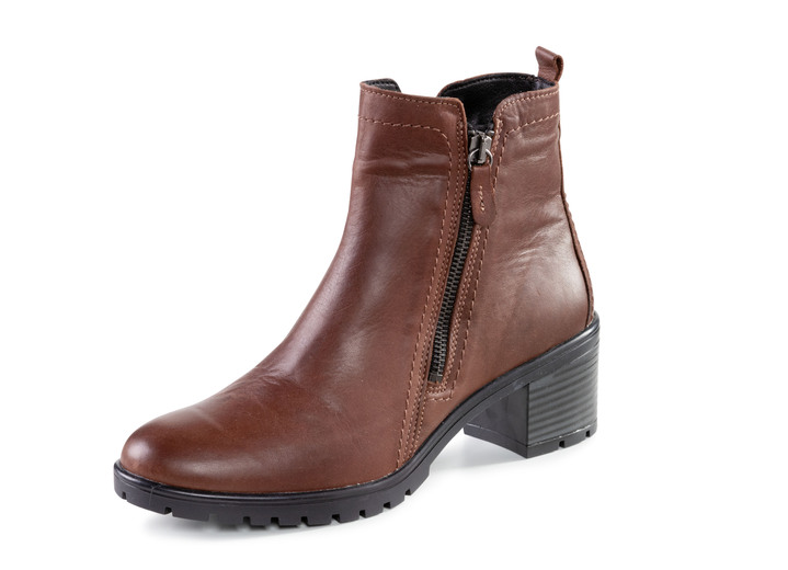 Komfortschuhe - ELENA EDEN, klassische Damen-Stiefeletten, Winterschuhe, Weite G, mit herausnehmbarem Fußbett, in Größe 036 bis 042, in Farbe MARONE Ansicht 1