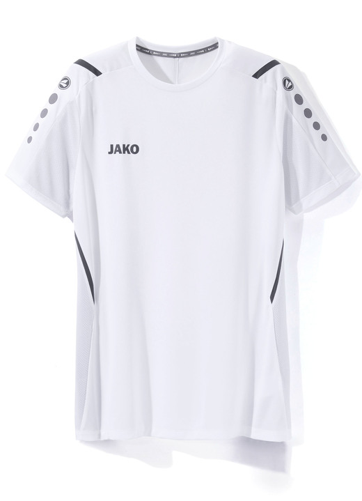 Sport- & Freizeitmode - T-Shirt von „Jako“ in 4 Farben, in Größe 3XL (58/60) bis XXL (56), in Farbe WEISS Ansicht 1