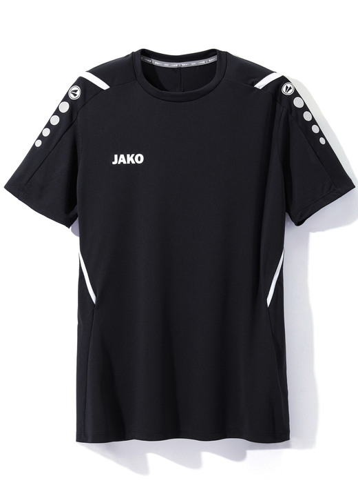Sport- & Freizeitmode - T-Shirt von „Jako“ in 4 Farben, in Größe 3XL (58/60) bis XXL (56), in Farbe SCHWARZ Ansicht 1