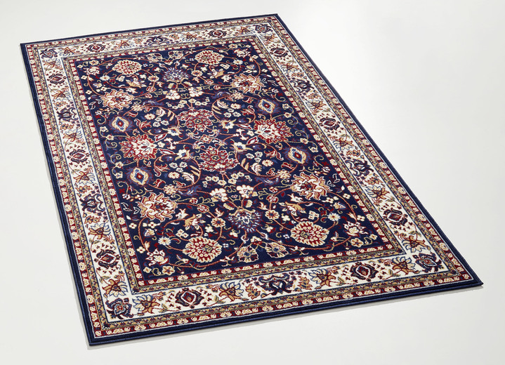 Klassisch - Brücken, Teppiche und Bettumrandungen, in Größe 111 (Brücke, 60x110 cm) bis 323 (Teppich oval, 190x280 cm), in Farbe BLAU Ansicht 1