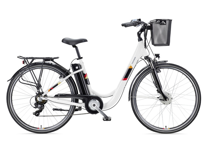 Mobilität - Das perfekte City-E-Bike, in Farbe WEISS Ansicht 1