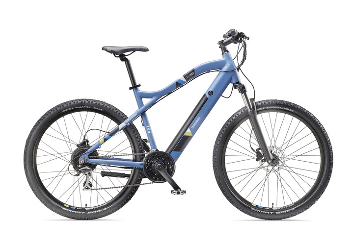 Mobilität - Mountain-E-Bike mit leistungsstarkem 250-Watt-Hinterradmotor, in Farbe BLAU