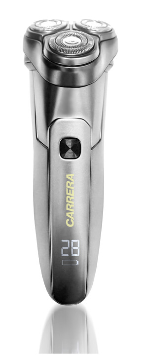 Rasierer & Haarentfernung - Carrera Rotationsrasierer: Für eine effiziente und sanfte Rasur, in Farbe GRAU-GELB