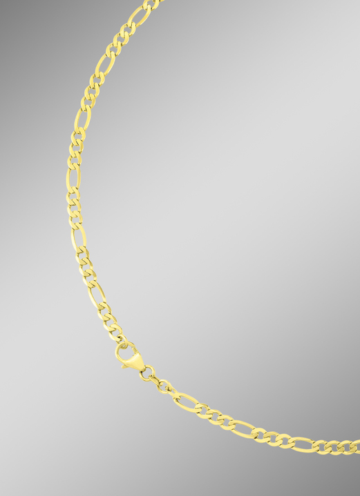 Halsketten & Armbänder - Diamantierte Figarokette, in Farbe  Ansicht 1