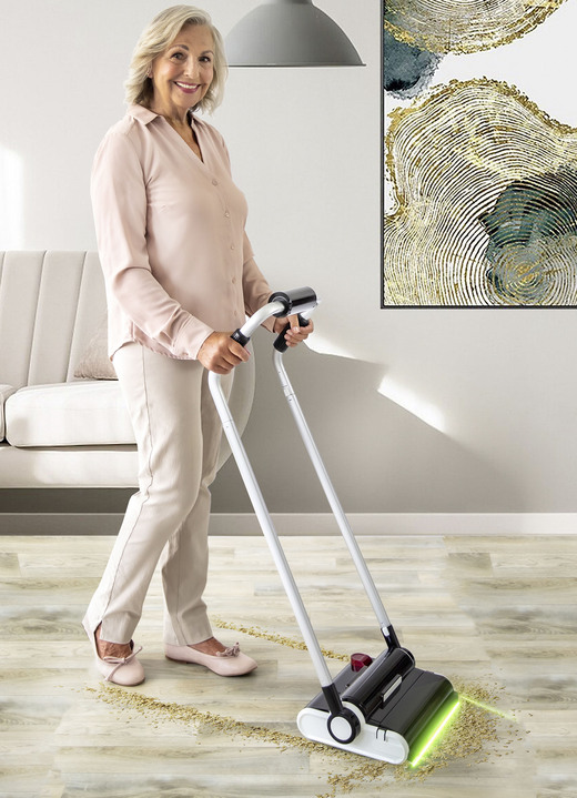 Mit Akku - CareVac Sweeper Akku-Besen, in Farbe SILBER-SCHWARZ