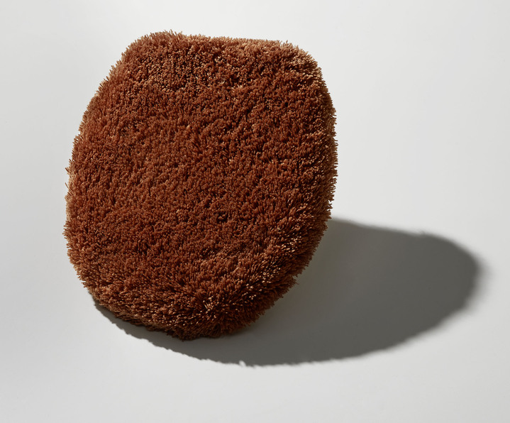 Badgarnituren - Badgarnitur in Table Tuft Qualität , in Größe 100 (Vorleger halbrund, 50/ 80 cm) bis 112 (WC-Deckelbezug, 47/ 50 cm), in Farbe BRAUN Ansicht 1