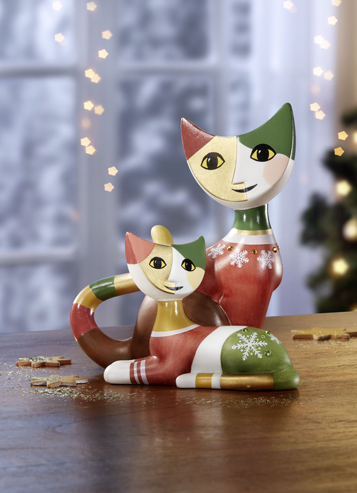 - Exklusiv-Weihnachtskatze 2023, in Farbe ROT-GRÜN-BRAUN
