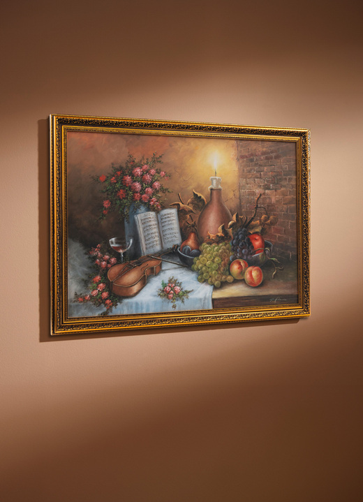 Wohnen mit Stil - Hochwertiges Bild mit verziertem Antik-Goldrahmen, in Farbe BUNT Ansicht 1