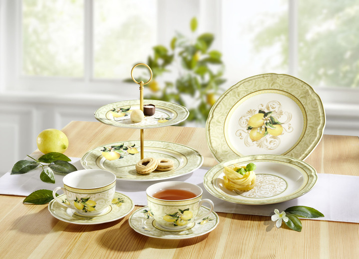 Gläser & Geschirr - Hochwertige Fine-Bone-China-Porzellan-Serie, in Farbe WEISS, in Ausführung Teetassen mit Unterteller, 2er-Set Ansicht 1