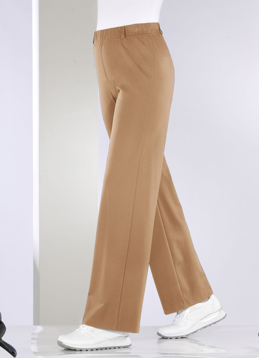 Hosen - Hose in modischer Palazzo-Form, in Größe 018 bis 054, in Farbe CAMEL Ansicht 1