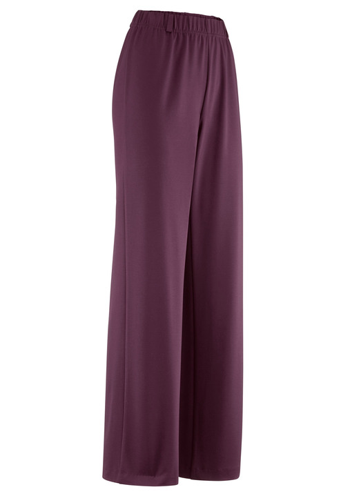 Hosen - Hose in modischer Palazzo-Form, in Größe 018 bis 054, in Farbe BORDEAUX Ansicht 1