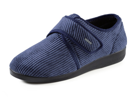 Hausschuh aus weichem Cord-Stoff