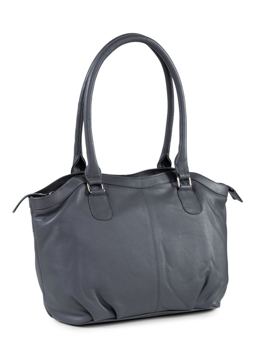 Taschen - Laurina Tasche aus Vollrind-Nappaleder, in Farbe GRAU Ansicht 1