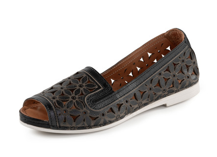 Gemini Slipper aus teilweise geprägtem Nappaleder