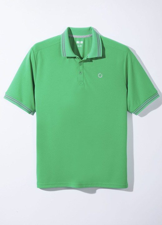 Sport- & Freizeitmode - „LPO“-Poloshirt in 4 Farben, in Größe 048 bis 062, in Farbe GRÜN Ansicht 1