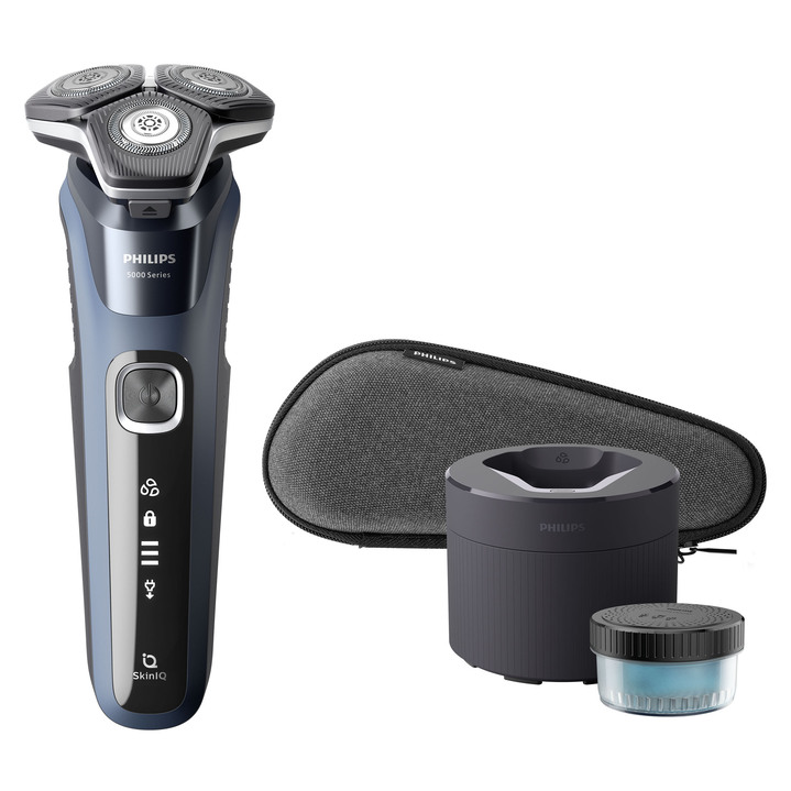 Rasierer & Haarentfernung - Philips Shaver S5880/50 mit der fortschrittlichen Skin-IQ-Technologie, in Farbe BLAU-GRAU