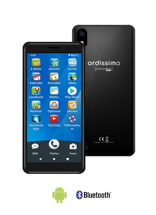 Smartphones & Telefone - Ordissimo Smartphone  LeNuméro2 mini, in Farbe SCHWARZ Ansicht 1