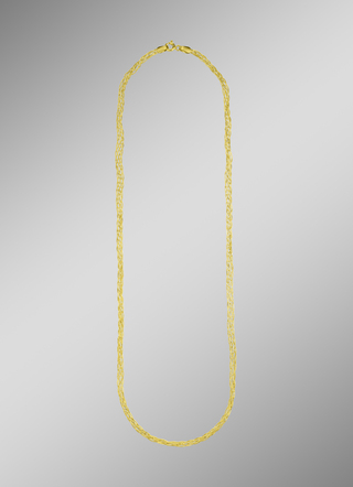 Geflochtene Halskette aus Gold