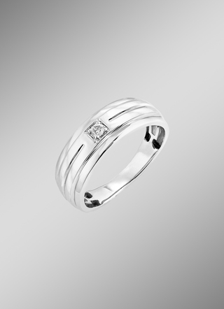 Herrenring aus Weißgold