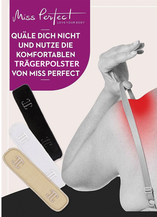Bügel-BH - Miss Perfect 1 Paar Trägerpolster, in Farbe WEISS Ansicht 1
