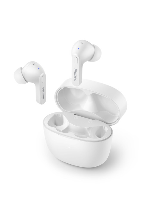 Modern - Philips TAT2206BK/00 In-Ear Kopfhörer inkl. Ladeschale, in Farbe WEISS Ansicht 1