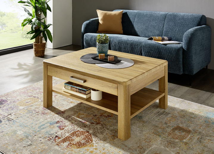 Couchtische - Couchtisch mit Schublade mit Softclose, in Farbe EICHE HELL