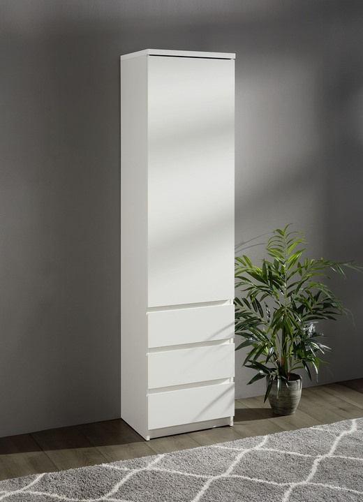 Regale & Schränke - Schrank in modernem Design, in Farbe WEISS Ansicht 1