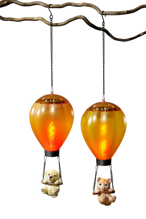 Gartendekoration - LED-Ballons, 2er-Set, in Farbe ORANGE-GELB