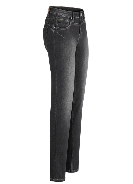 Hosen - Jeans mit Push-up-Effekt, in Größe 017 bis 050, in Farbe SCHWARZ Ansicht 1