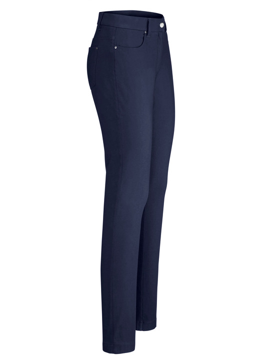 Damenmode - Hose in 4-Pocket Form, in Größe 017 bis 050, in Farbe MARINE Ansicht 1