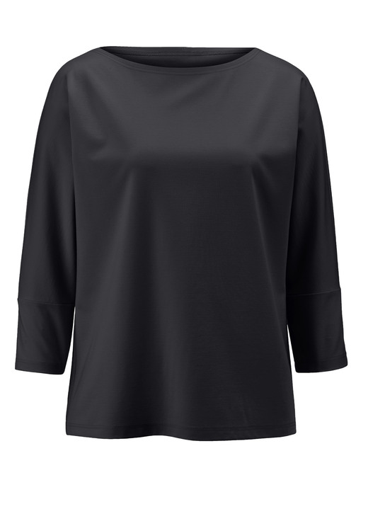 Klaus Modelle - Shirt mit rundem Halsausschnitt, in Größe 036 bis 052, in Farbe SCHWARZ Ansicht 1